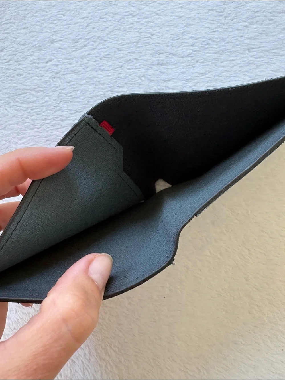 Gray Men’s Bifold Wallet - Minimal Fabric Design